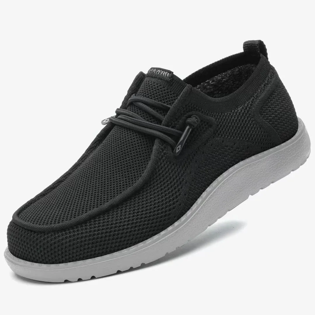 1TAZERO Mens Wide Shoes Casual Slip On Shoes for Men - Men Loafers Wide Comfortable Boat Shoes with Arch Support