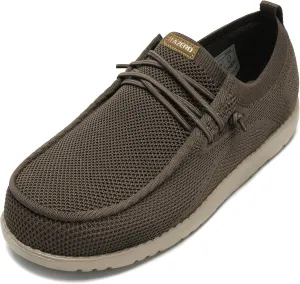 1TAZERO Wide-Shoes for Men-Slip on Walking-Loafers Casual-Shoes - Wide Width Comfortable Orthopedic Shoes for Men with Arch Support for Plantar Fasciitis
