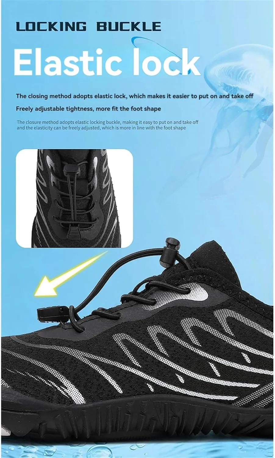 2025 Water Shoes Mens Womens Wide Toe Barefoot Shoes Breathable & Non-Slip Athletic Footwear Beach Swim Quick-Dry Aqua Socks Pool Shoes for Hiking Diving Walking