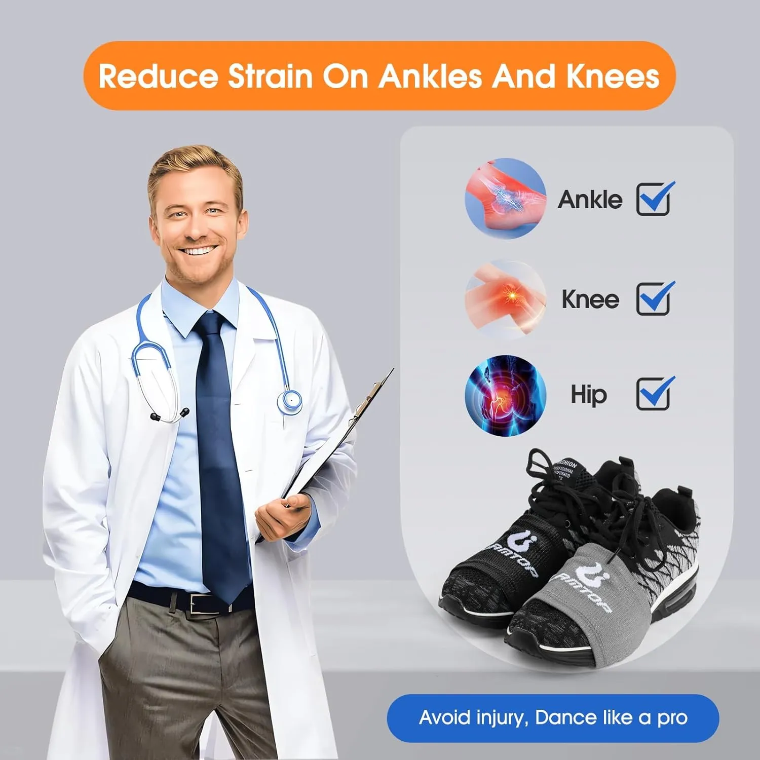 6 Pairs Dance Shoe Socks on Smooth Floors Over Sneakers,Shoe Cover Dancing Shoe Sliders Dancers Turning Socks Protect Knees