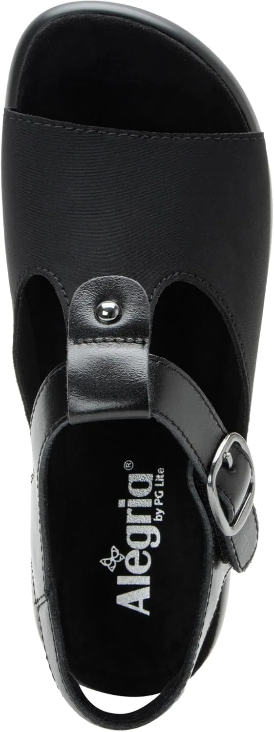 Alegria Betsie - Timeless Comfort, Arch Support - Womens Dream Fit Stretch Upper Slide Sandals, Full Coverage Open Toe Sling Back Strap Platform - Slip-Resistant Chunky Heel