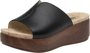 Alegria Triniti - Timeless Leather Platform Sandal - Comfort, Arch Support and Stylish Women's Sandal for Everyday Elegance - Slip-Resistant Wedge Slide