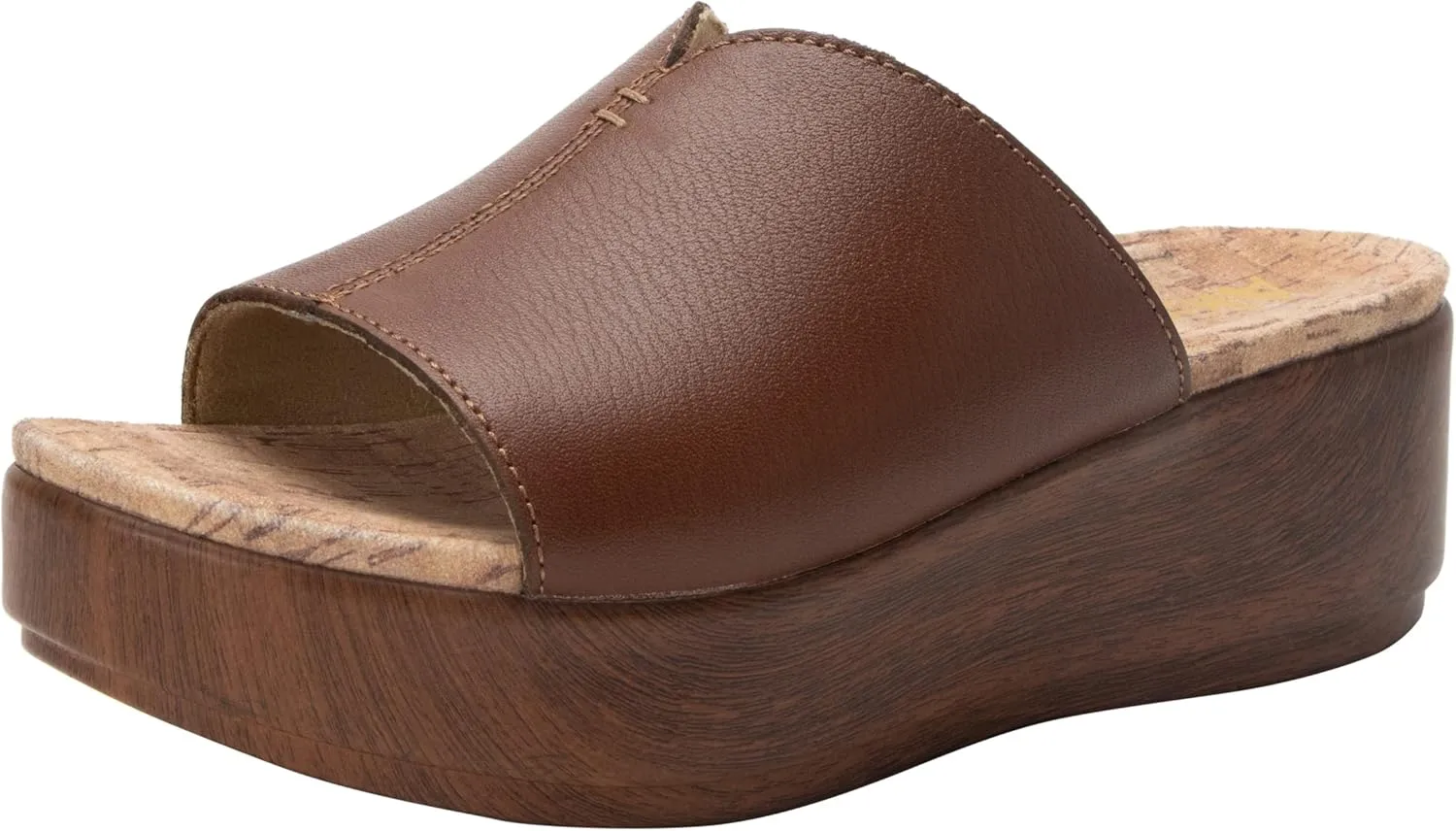 Alegria Triniti - Timeless Leather Platform Sandal - Comfort, Arch Support and Stylish Women's Sandal for Everyday Elegance - Slip-Resistant Wedge Slide