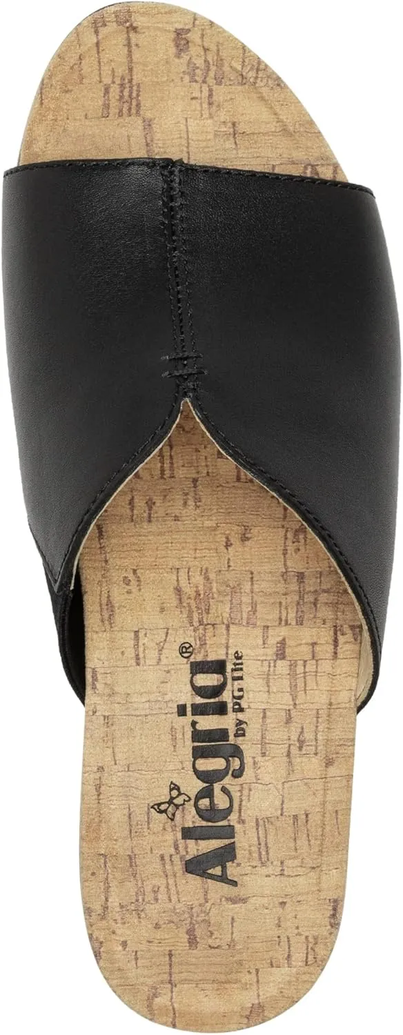 Alegria Triniti - Timeless Leather Platform Sandal - Comfort, Arch Support and Stylish Women's Sandal for Everyday Elegance - Slip-Resistant Wedge Slide