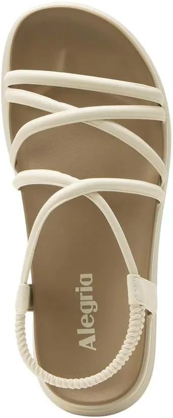 Alegria Women Audie Water Friendly Elastic Heel Strap Sandal Platform