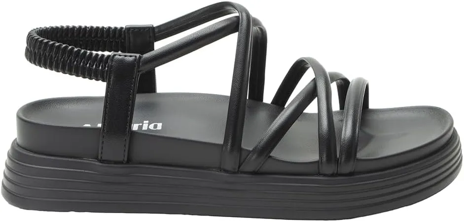 Alegria Women Audie Water Friendly Elastic Heel Strap Sandal Platform