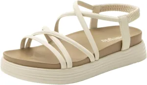 Alegria Women Audie Water Friendly Elastic Heel Strap Sandal Platform
