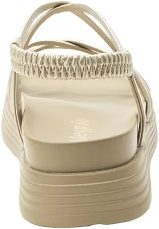 Alegria Women Audie Water Friendly Elastic Heel Strap Sandal Platform