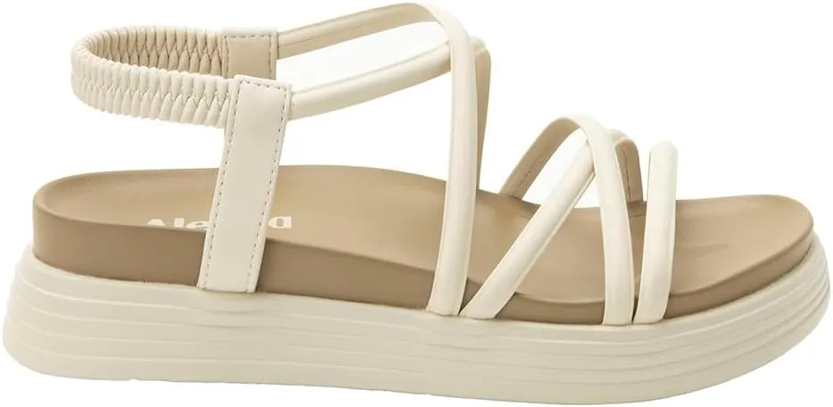 Alegria Women Audie Water Friendly Elastic Heel Strap Sandal Platform