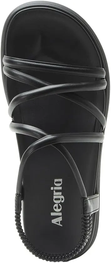 Alegria Women Audie Water Friendly Elastic Heel Strap Sandal Platform