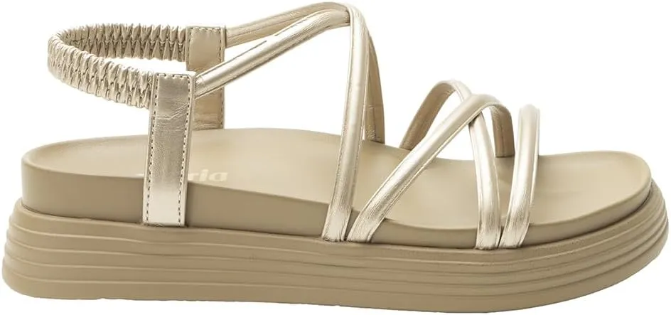 Alegria Women Audie Water Friendly Elastic Heel Strap Sandal Platform