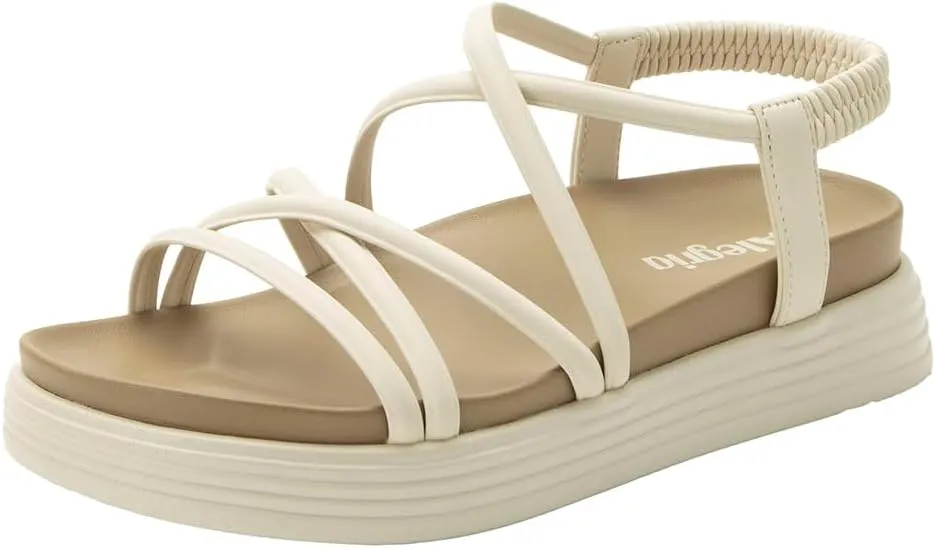 Alegria Women Audie Water Friendly Elastic Heel Strap Sandal Platform