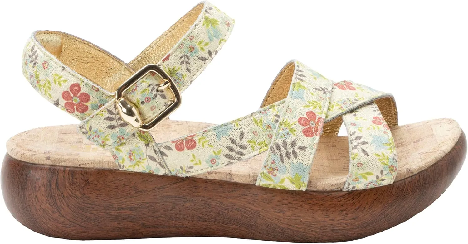 Alegria Women Bianca Leather Gladiator Strap Sandal
