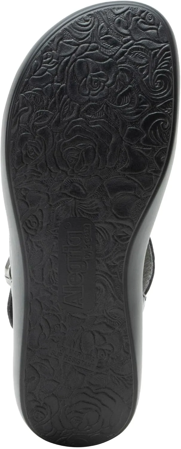 Alegria Women Bianca Leather Gladiator Strap Sandal