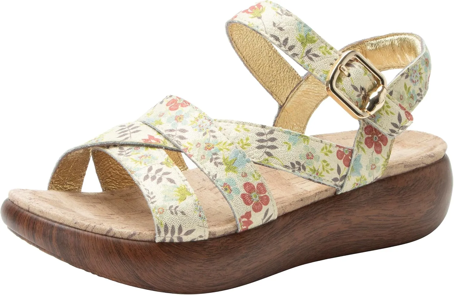Alegria Women Bianca Leather Gladiator Strap Sandal