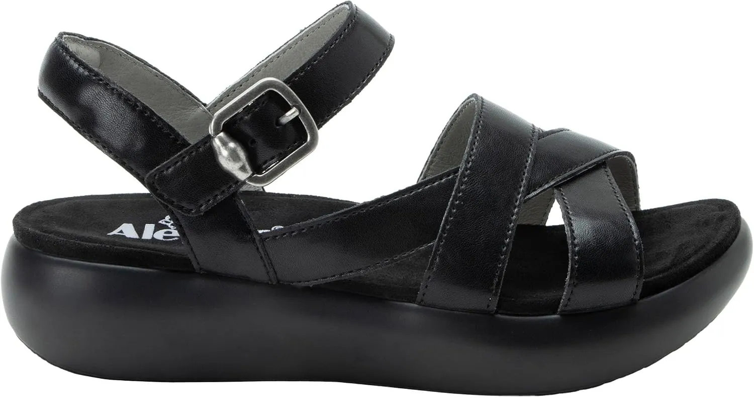 Alegria Women Bianca Leather Gladiator Strap Sandal