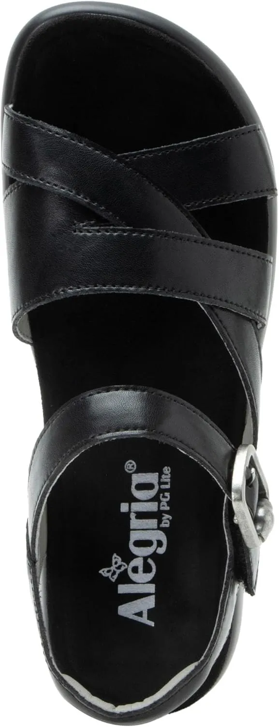 Alegria Women Bianca Leather Gladiator Strap Sandal