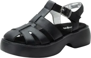 Alegria Women Ingrid Leather Platform Fisherman Sandal