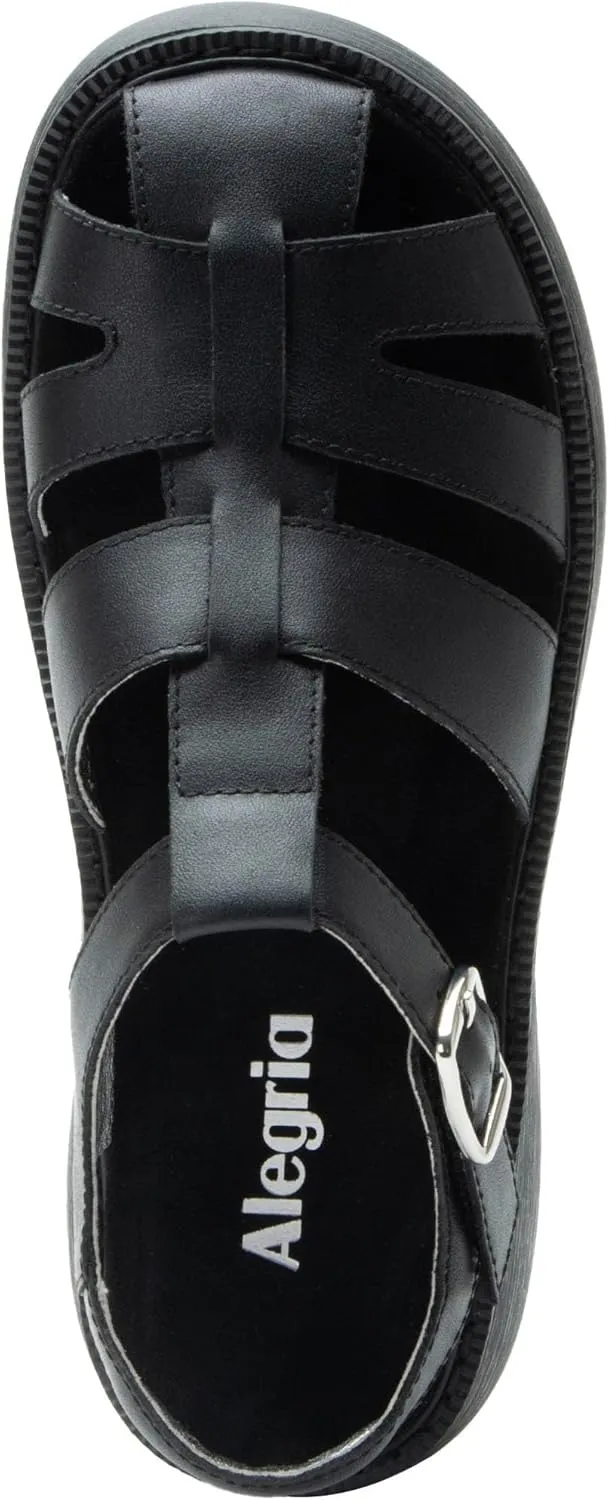 Alegria Women Ingrid Leather Platform Fisherman Sandal