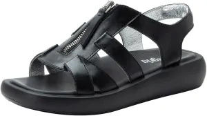 Alegria Women Palmer Open Toe Leather Fisherman Gladiator Sandal