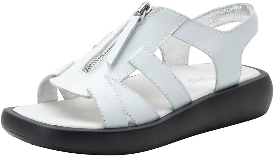 Alegria Women Palmer Open Toe Leather Fisherman Gladiator Sandal
