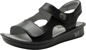 Alegria Women Vallie - Timeless Comfort, Arch Support and Travel Style - Women's Casual Sport Slide for Everyday Elegance - Lightweight Ankle Strap Leather Sandal