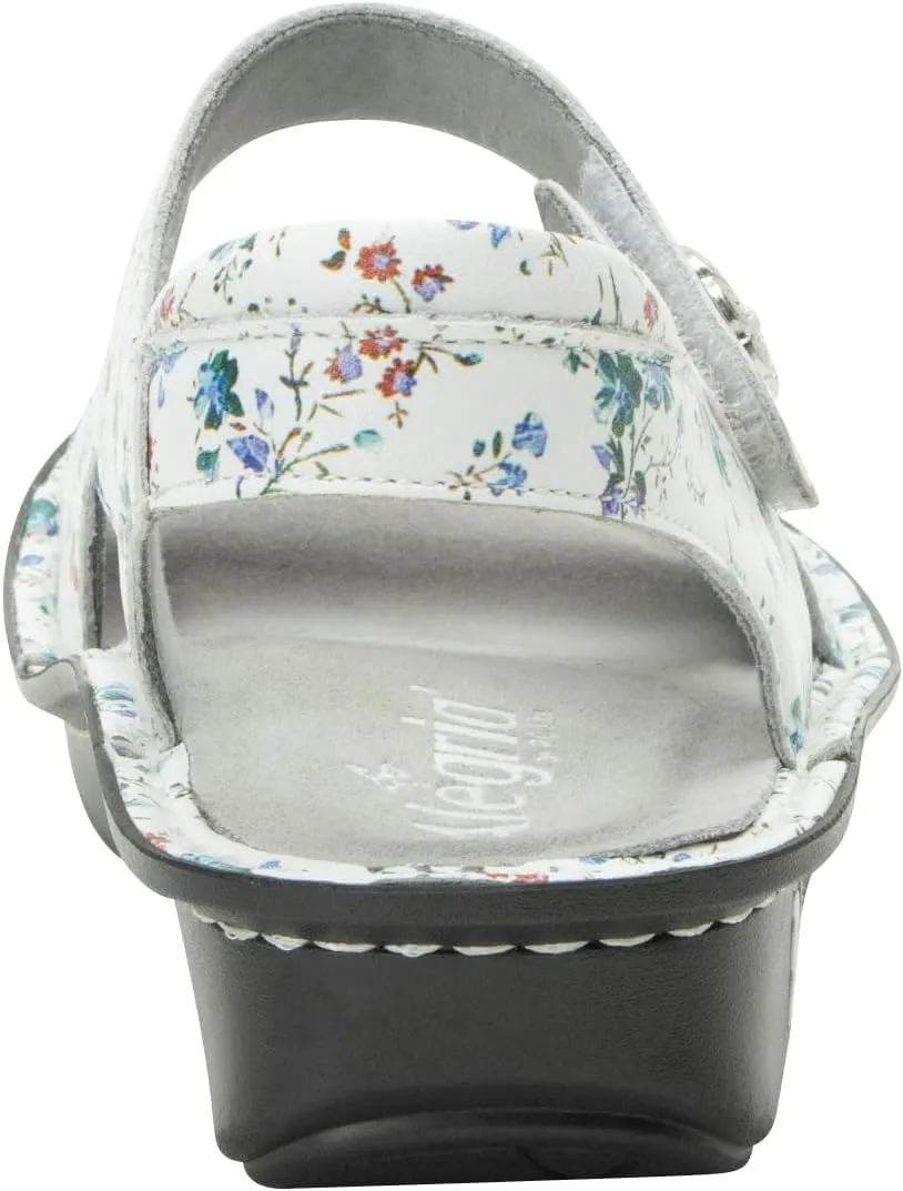 Alegria Women Vallie - Timeless Comfort, Arch Support and Travel Style - Women's Casual Sport Slide for Everyday Elegance - Lightweight Ankle Strap Leather Sandal