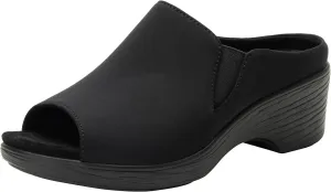 Alegria Womens Shilaine Wedge - Stylish and Versatile Open Back Heel for Endless Support - Enhanced Arch Slip Resistant Peep Toe Platform Sandal For Professionals