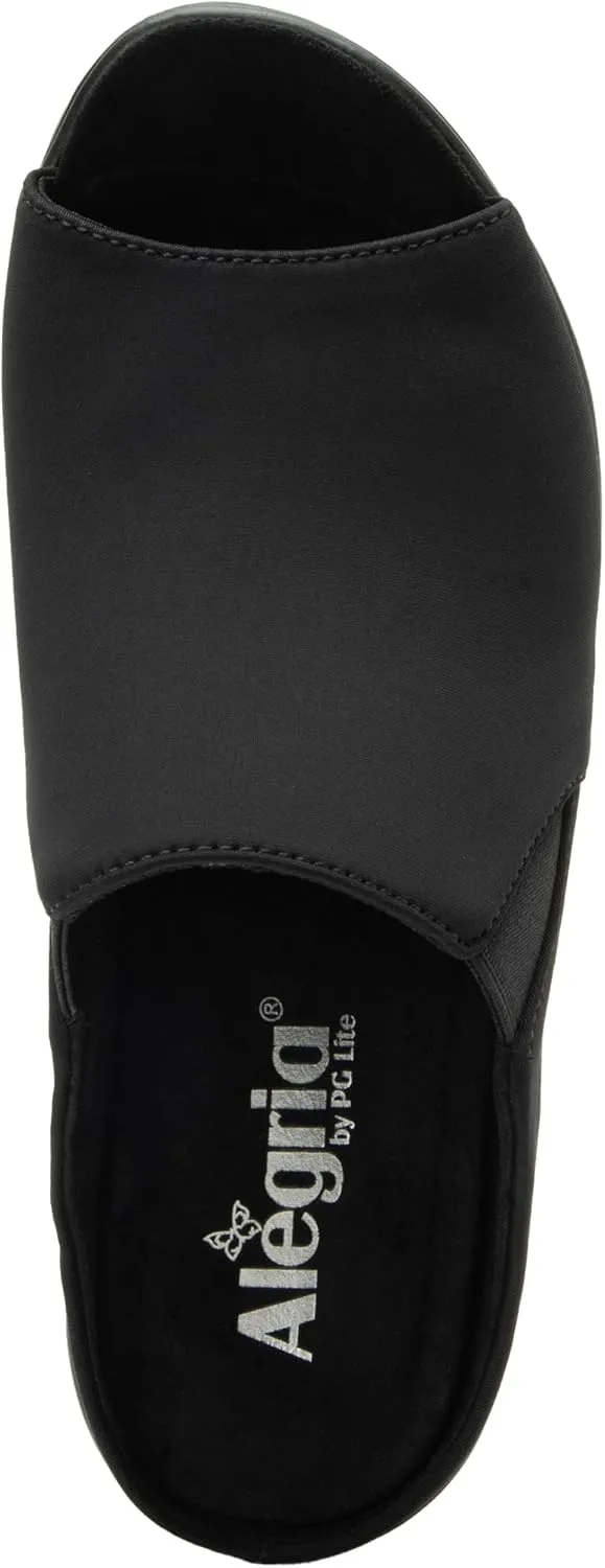 Alegria Womens Shilaine Wedge - Stylish and Versatile Open Back Heel for Endless Support - Enhanced Arch Slip Resistant Peep Toe Platform Sandal For Professionals