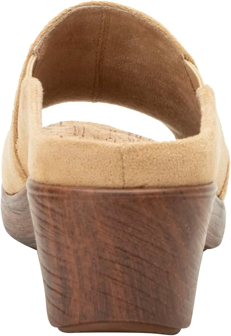 Alegria Womens Shilaine Wedge - Stylish and Versatile Open Back Heel for Endless Support - Enhanced Arch Slip Resistant Peep Toe Platform Sandal For Professionals