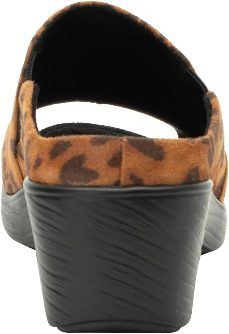 Alegria Womens Shilaine Wedge - Stylish and Versatile Open Back Heel for Endless Support - Enhanced Arch Slip Resistant Peep Toe Platform Sandal For Professionals