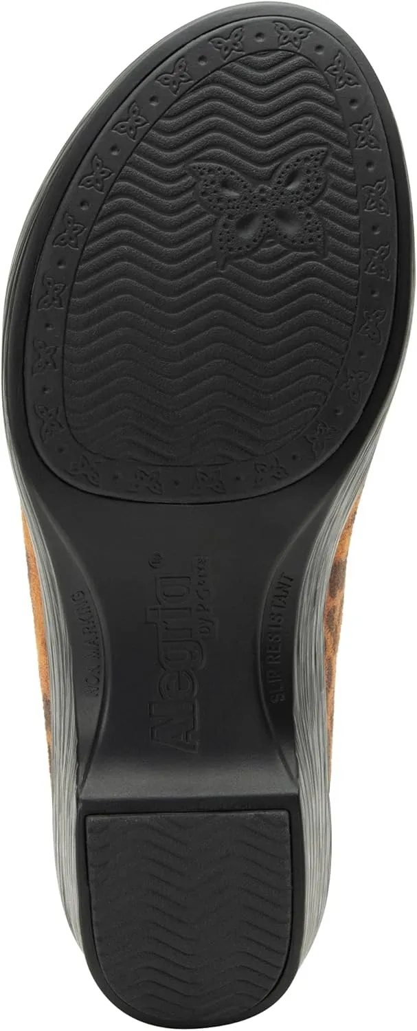Alegria Womens Shilaine Wedge - Stylish and Versatile Open Back Heel for Endless Support - Enhanced Arch Slip Resistant Peep Toe Platform Sandal For Professionals