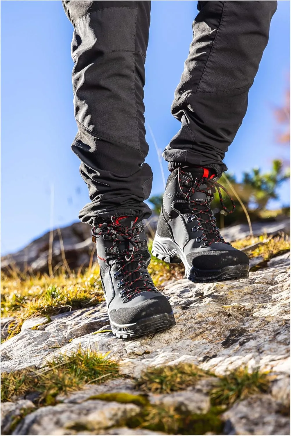 Alpina HELIOS Premium Men's Hiking Boots | Waterproof | Full Leather Trekking Shoes | Breathable eVent Membrane | Vibram | Made in Europe