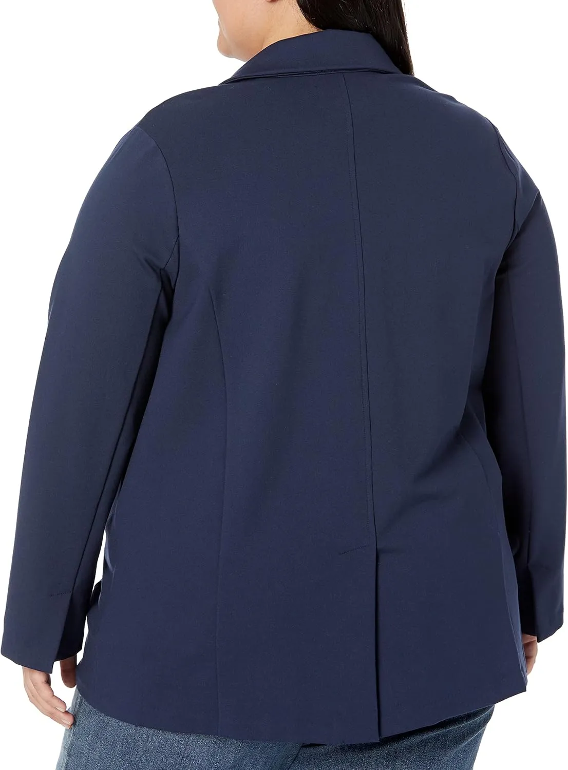 Amazon Essentials Women's Relaxed-Fit Soft Ponte Blazer