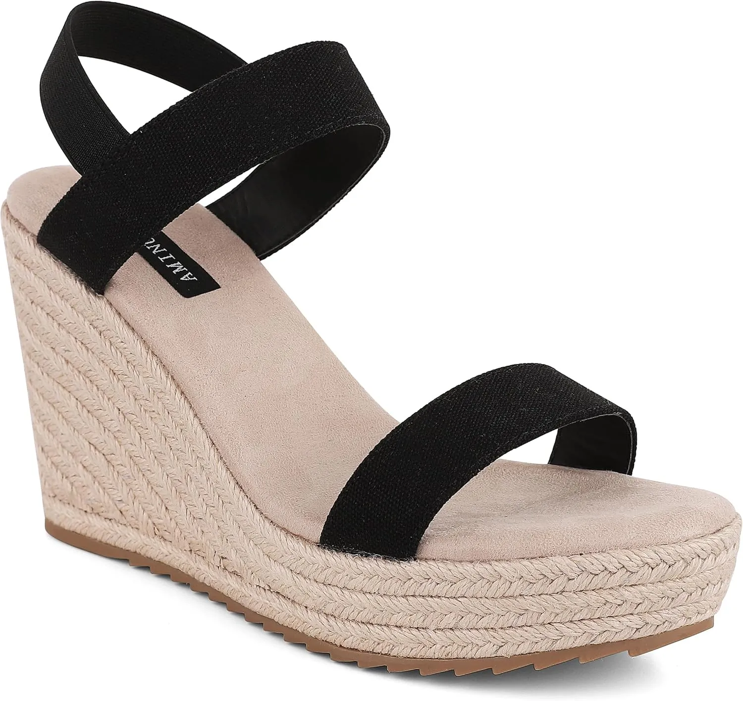 AMINUGAL Espadrille Sandals for Women - Dressy Summer Espadrilles Wedges with High Heels - Comfortable & Casual