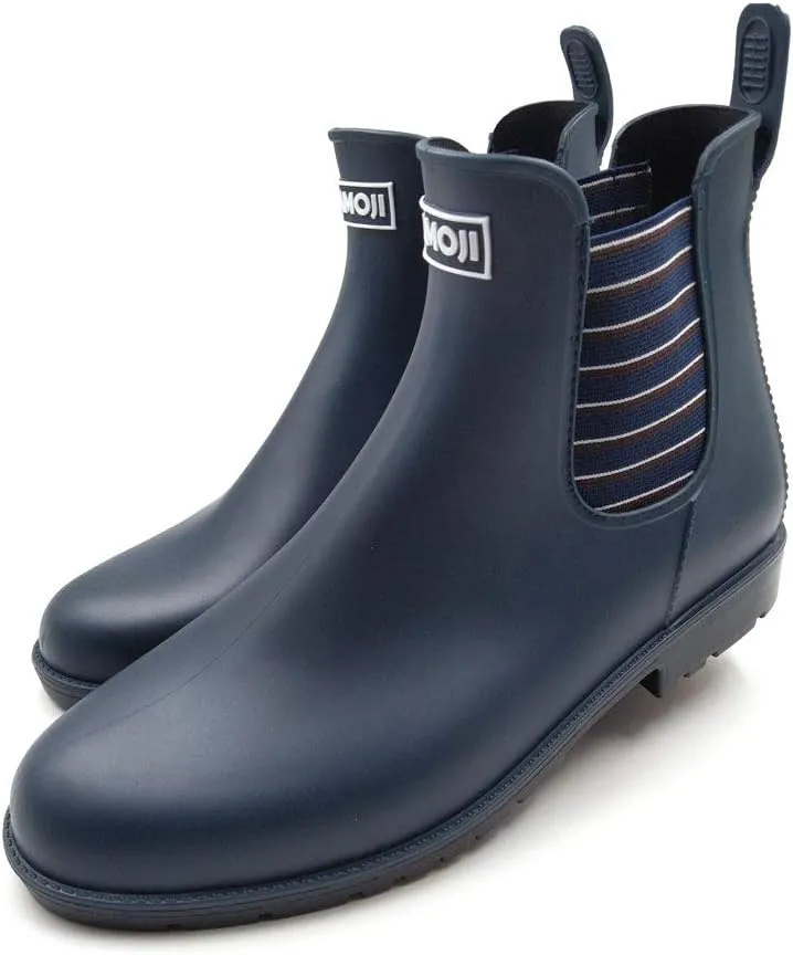 Amoji Unisex Ankle Chelsea Rain Short Rubber Boots 919