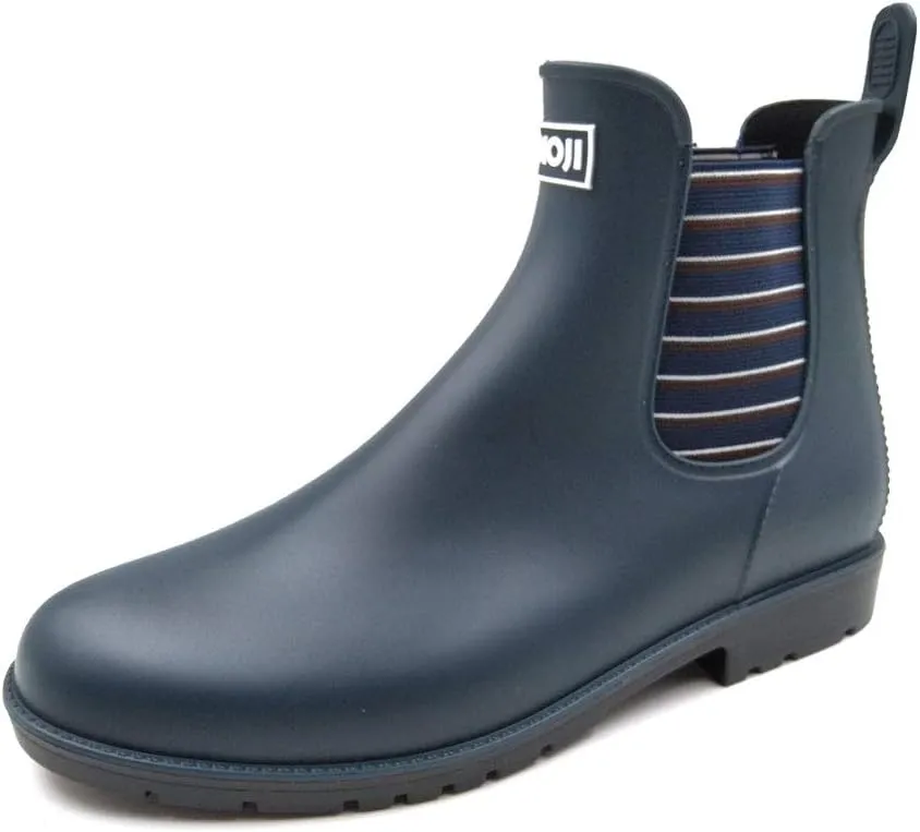 Amoji Unisex Ankle Chelsea Rain Short Rubber Boots 919