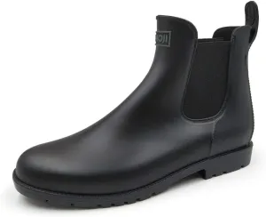 Amoji Unisex Ankle Chelsea Rain Short Rubber Boots 919