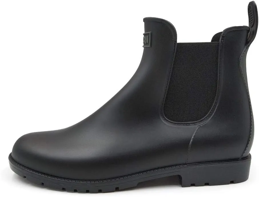 Amoji Unisex Ankle Chelsea Rain Short Rubber Boots 919