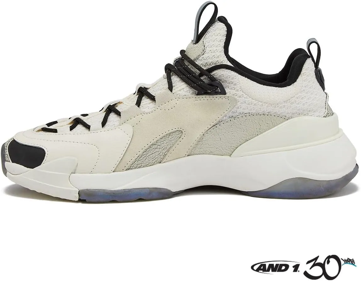 AND1 Marauder Men’s Basketball Shoes, Casual Low Top Basketball Sneakers, Sizes 7 to 15, Black, White, Red and Grey