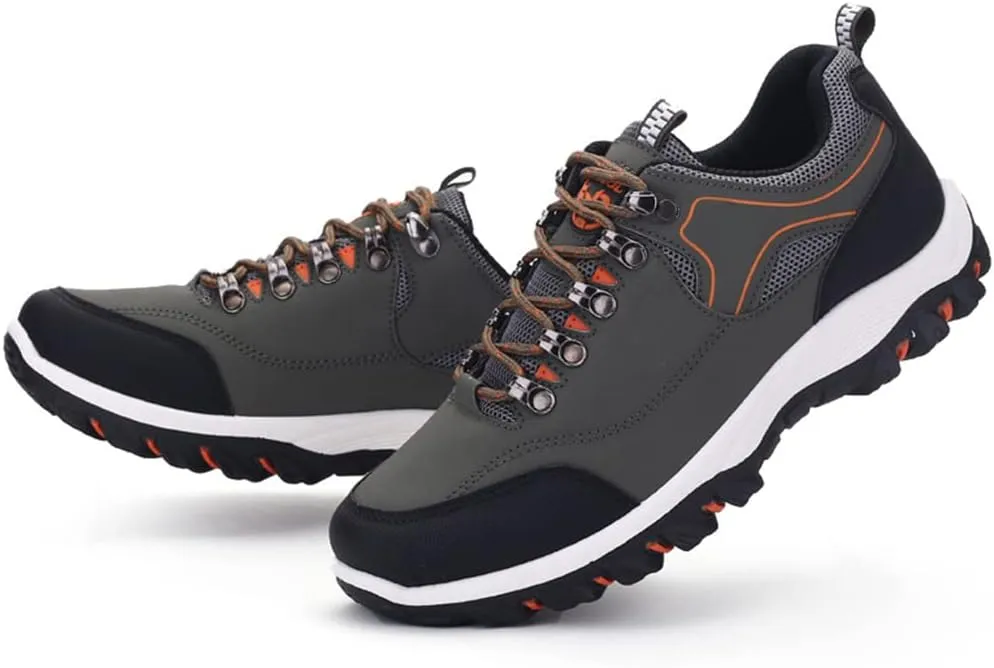 AngryMonkey Hiking Shoes for Men Arch Support Breathable Outdoor Low-Top Lightweight Autumn&Winter New Running Boots,Large Sizes 8 to 13