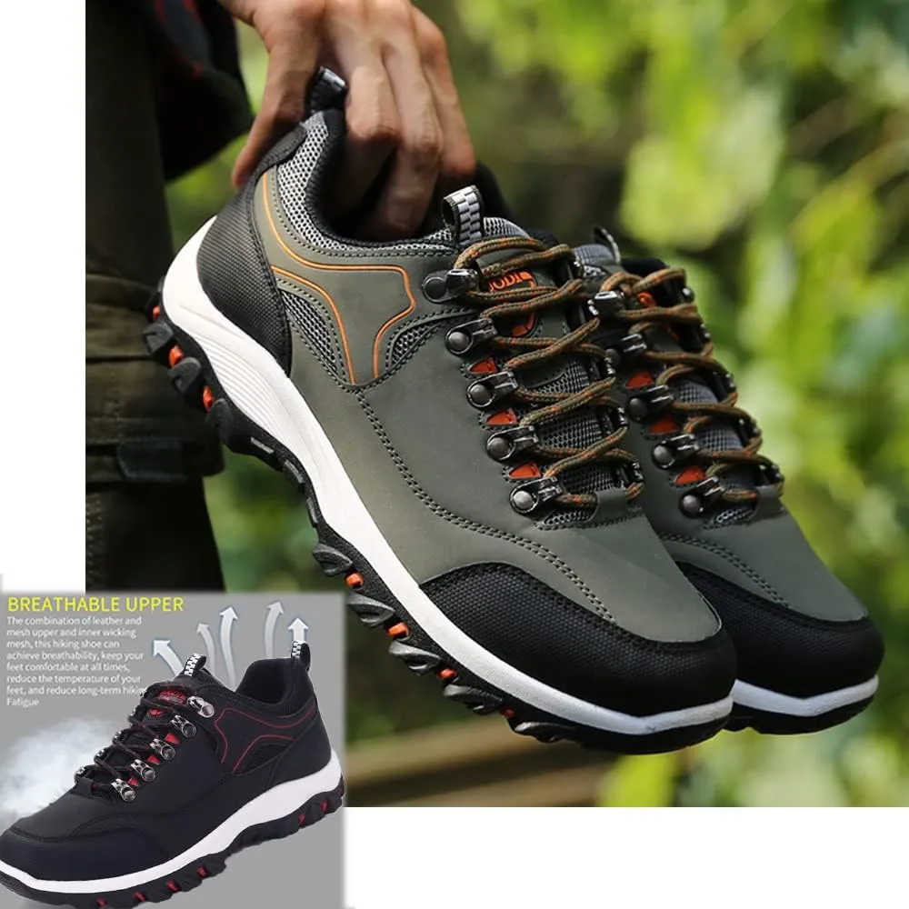AngryMonkey Hiking Shoes for Men Arch Support Breathable Outdoor Low-Top Lightweight Autumn&Winter New Running Boots,Large Sizes 8 to 13