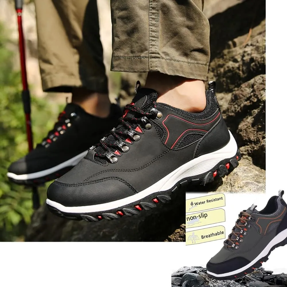 AngryMonkey Hiking Shoes for Men Arch Support Breathable Outdoor Low-Top Lightweight Autumn&Winter New Running Boots,Large Sizes 8 to 13