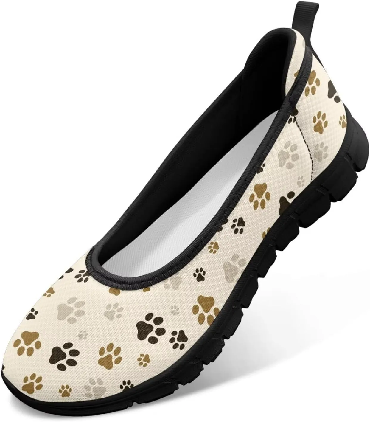 Art Pattern Travel Shoes for Women Slip On Casual Flying Mesh Loafers Lightweight Comfort Outdoor Fashion Sneaker for Ladies US Size 6-11