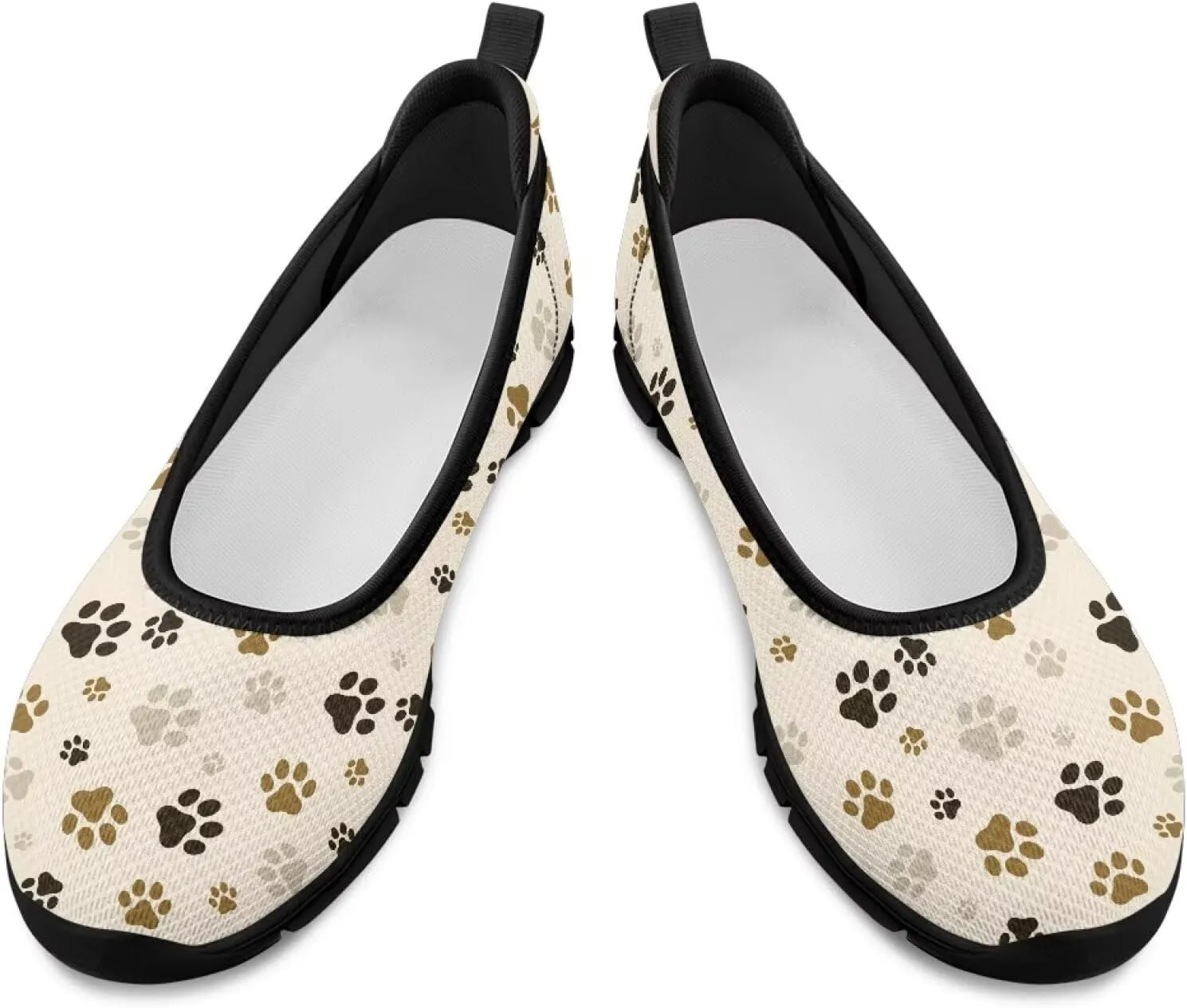 Art Pattern Travel Shoes for Women Slip On Casual Flying Mesh Loafers Lightweight Comfort Outdoor Fashion Sneaker for Ladies US Size 6-11