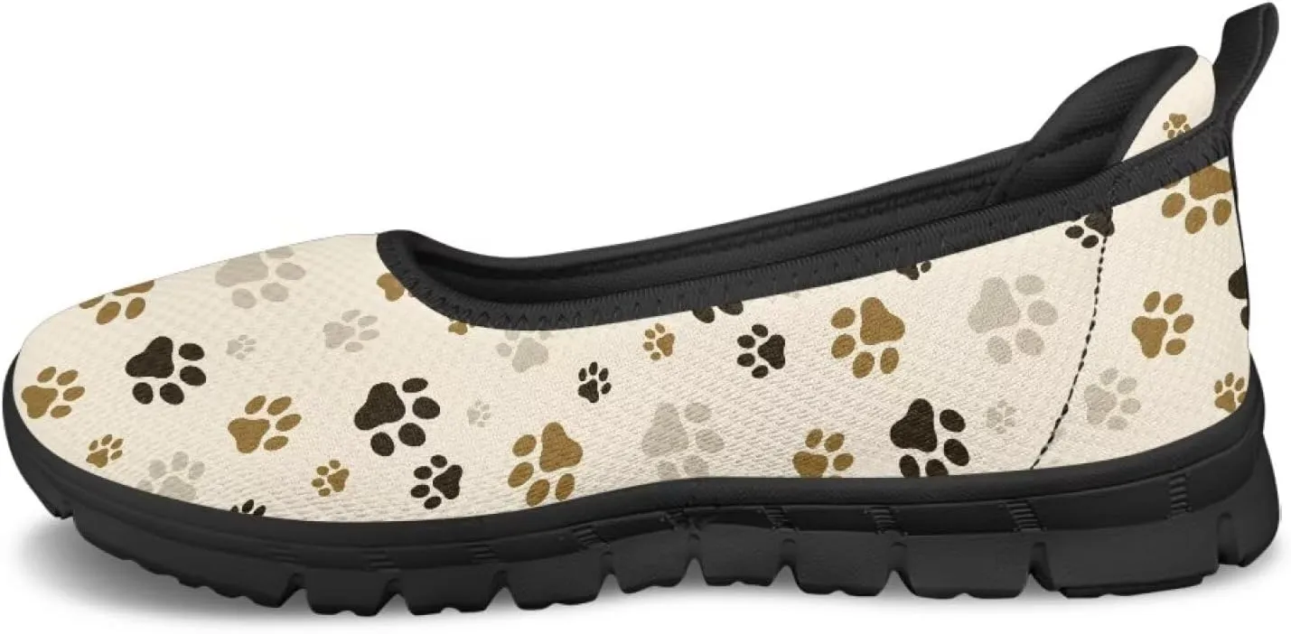 Art Pattern Travel Shoes for Women Slip On Casual Flying Mesh Loafers Lightweight Comfort Outdoor Fashion Sneaker for Ladies US Size 6-11