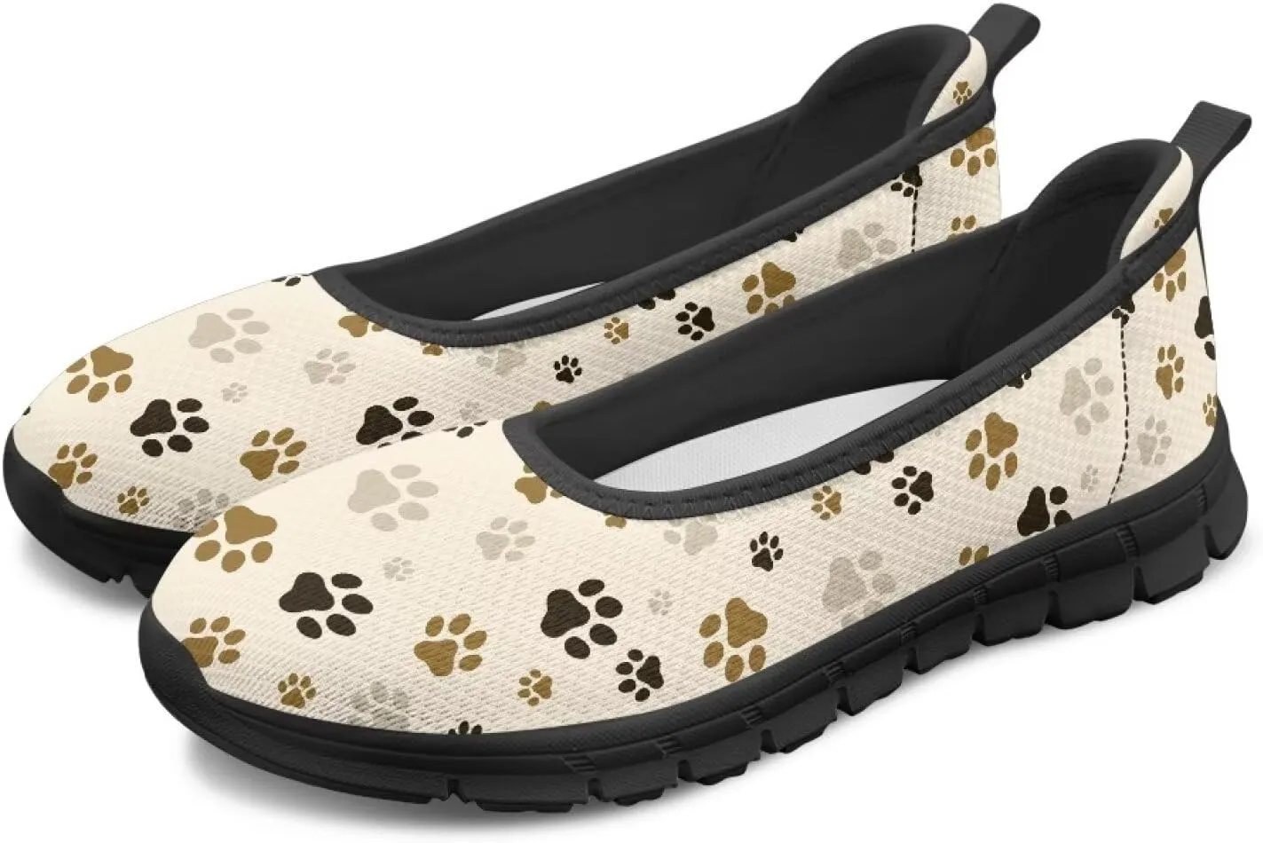 Art Pattern Travel Shoes for Women Slip On Casual Flying Mesh Loafers Lightweight Comfort Outdoor Fashion Sneaker for Ladies US Size 6-11