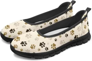 Art Pattern Travel Shoes for Women Slip On Casual Flying Mesh Loafers Lightweight Comfort Outdoor Fashion Sneaker for Ladies US Size 6-11