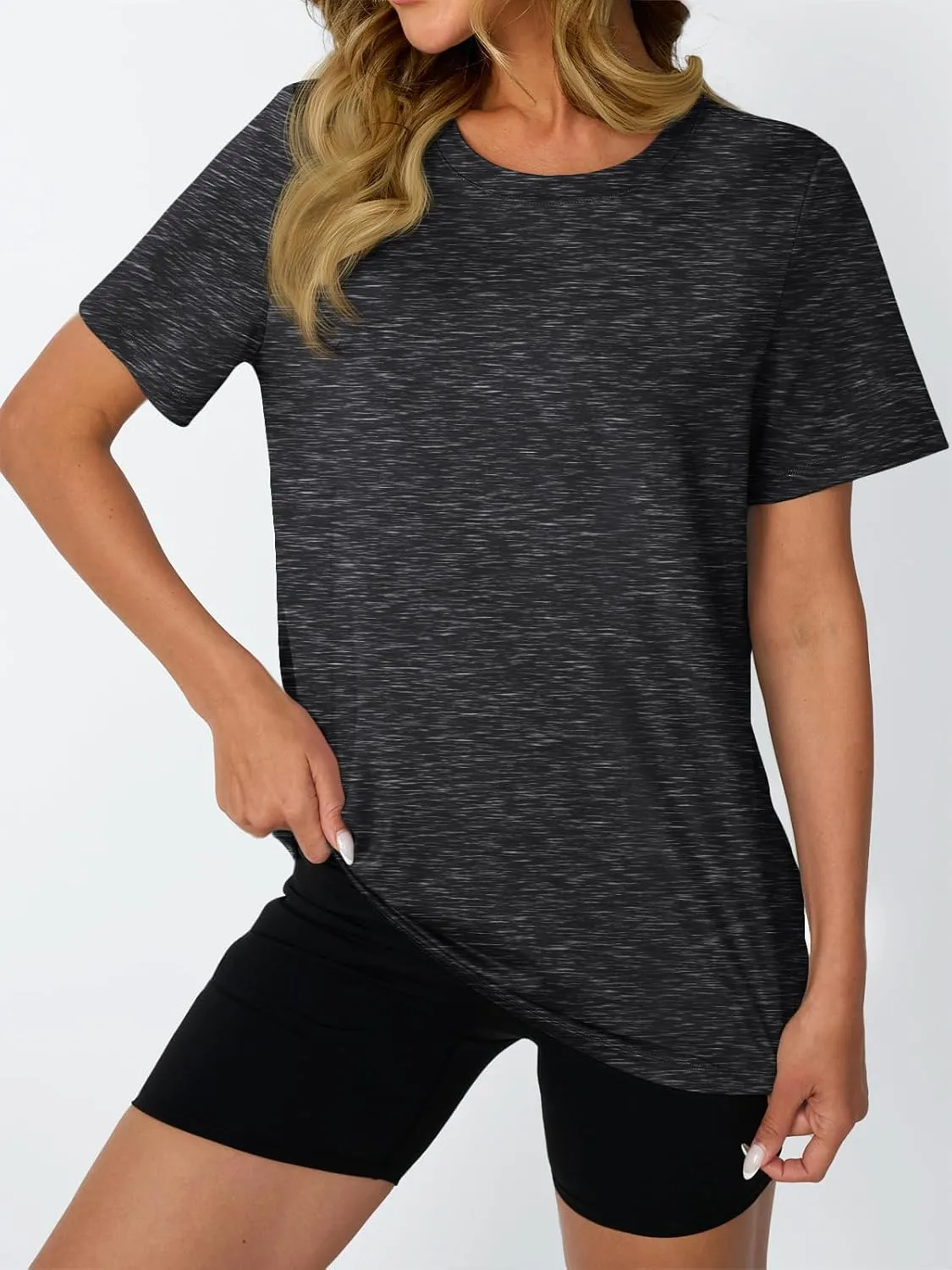 AUTOMET Women's Workout Tops Short Sleeve Gym Shirts Summer Athletic Yoga Tshirts Loose Fit Casual Clothes 2025
