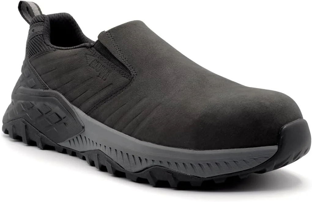 Avenger Work Boots Men's Summit Trail Moc Ct Industrial Shoe, Black, 7.5 X-Wide